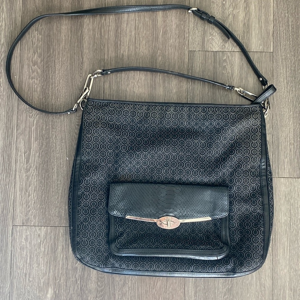 Coach Madison OP Art Pearlescent Signature Large Handbag K1373-27906